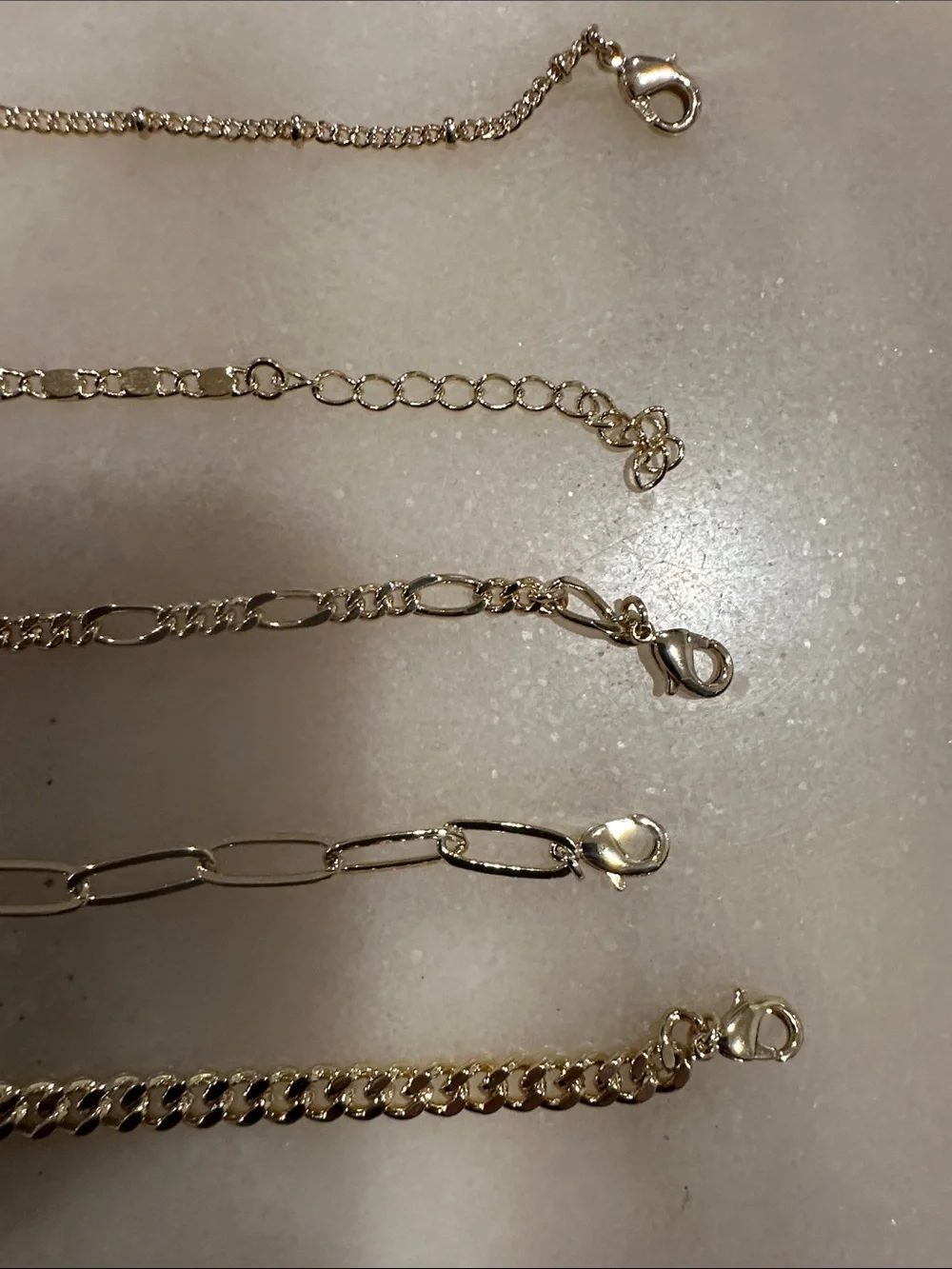 Gold Chain Anklet Set - Stylish Women Jewelry